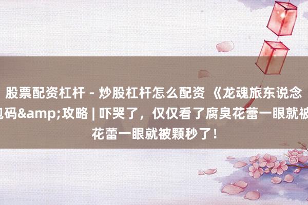 股票配资杠杆 - 炒股杠杆怎么配资 《龙魂旅东说念主》礼包码&攻略 | 吓哭了，仅仅看了腐臭花蕾一眼就被颗秒了！